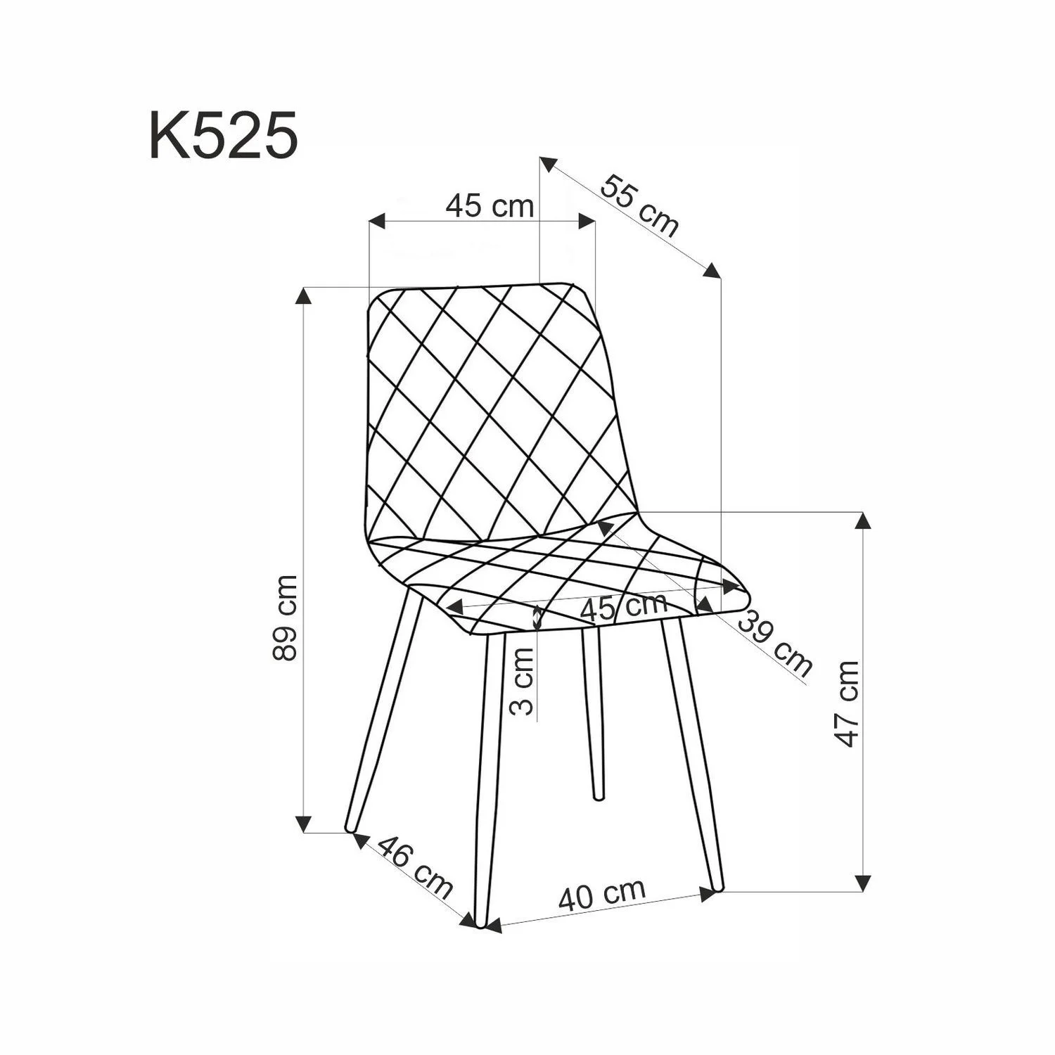 Стул HALMAR K525 бежевый/черный