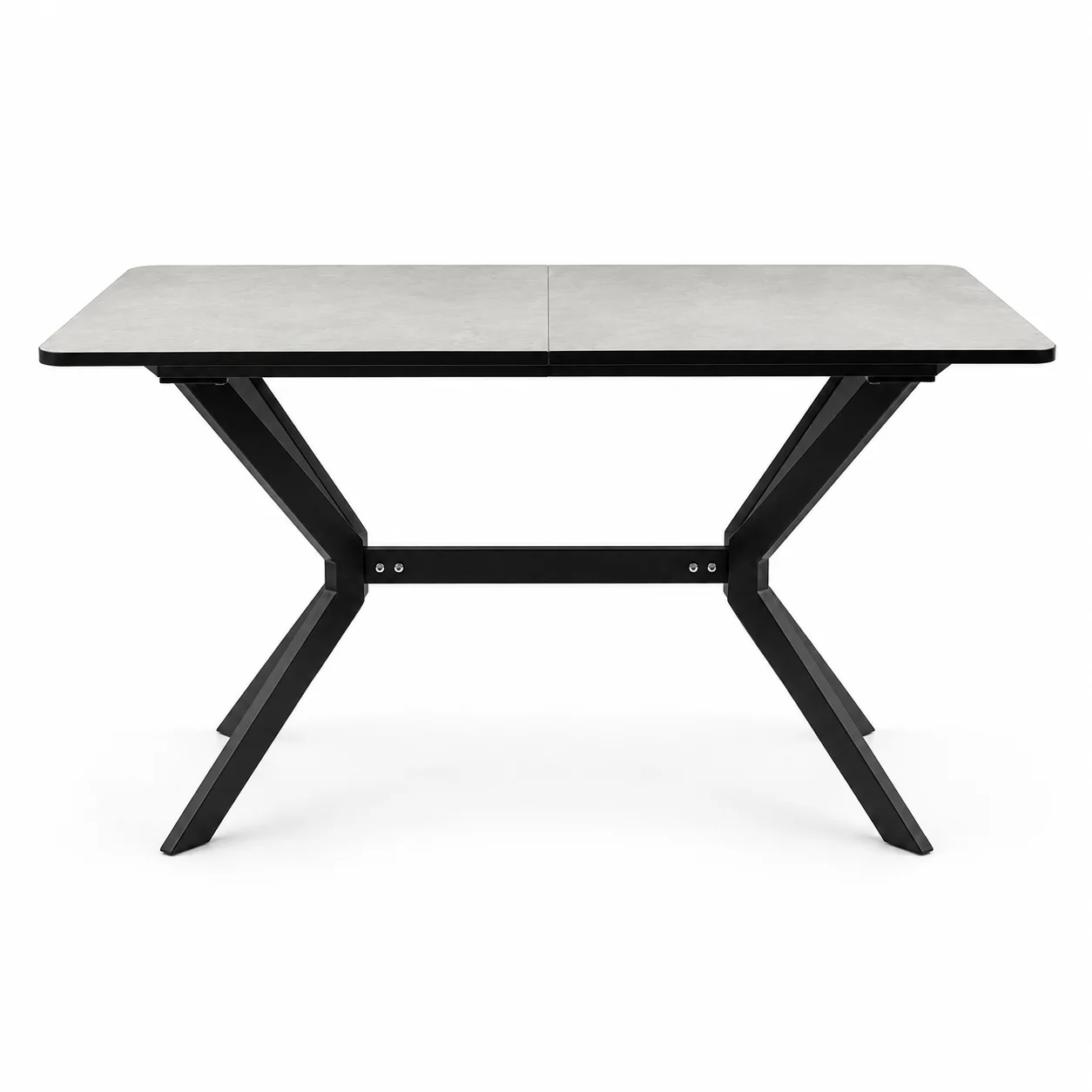Стол ВВР Миллер камень светлый/черный №7, ЛДСП 120-160/80