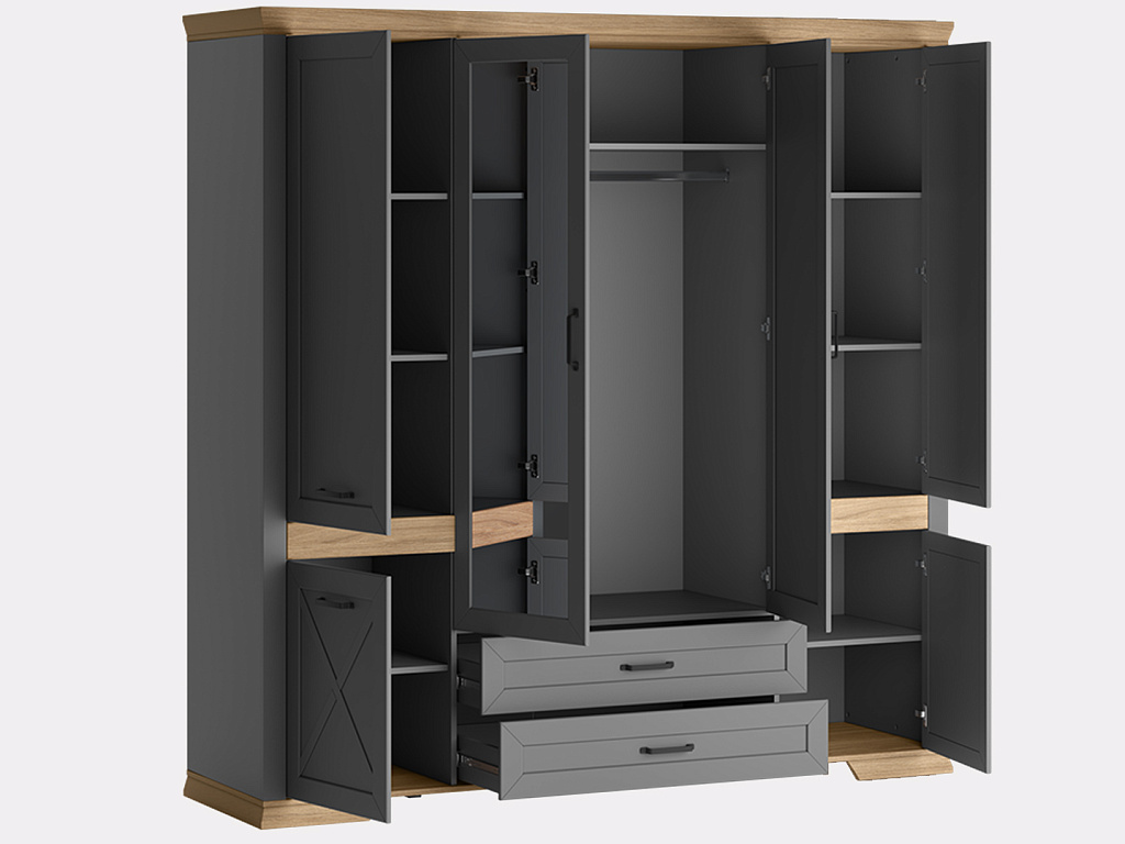 Шкаф  Marselle Дымчатый алмаз SZF6D2S