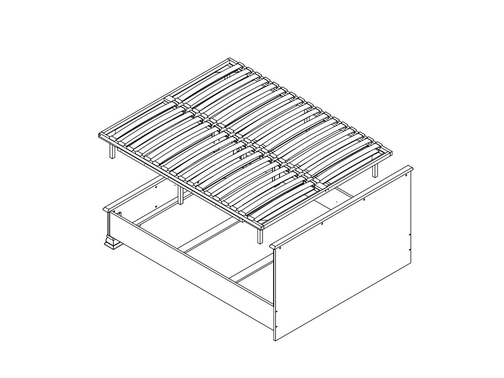 Кровать c металлическим основанием  Florencia LOZ160х200 Кровать c металлическим основанием  Florencia LOZ160х200