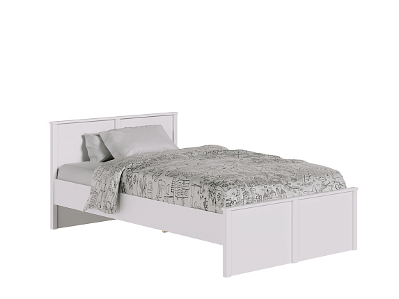 Кровать c гибким основанием  Ewa белая LOZ120х200