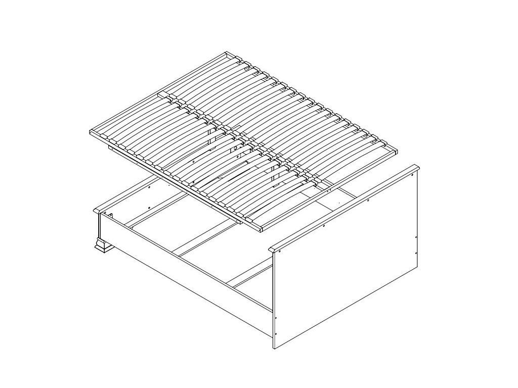 Кровать c гибким основанием  Florencia LOZ160х200 Кровать c гибким основанием  Florencia LOZ160х200